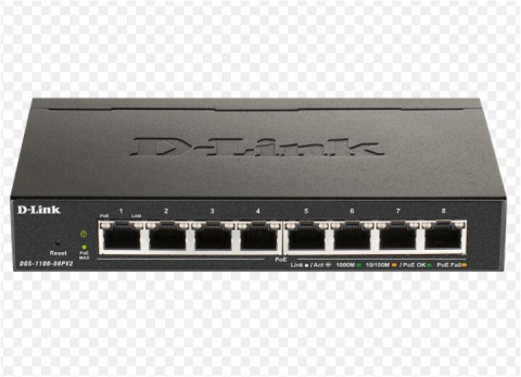 Retelistica - DLINK SW 8P-GB EASY-SMART DESK V2