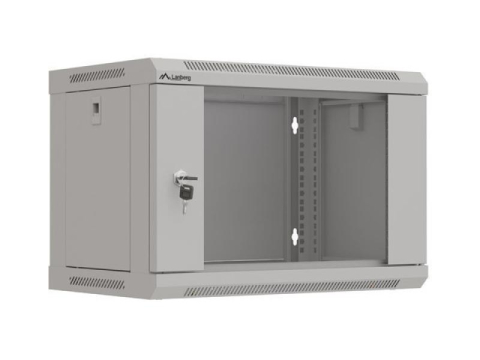 Cabinete metalice - Dulap rack de perete 19", 6U, gri,