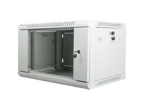 Cabinete metalice - Dulap rack de perete 19", 6U, gri V2