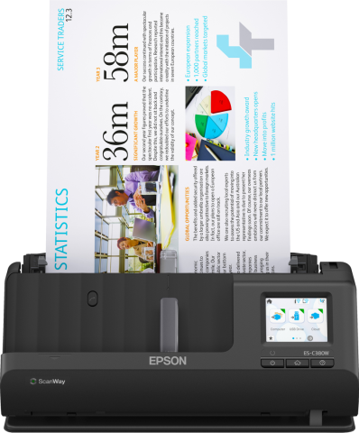 Scannere - EPSON ES-C380W A4 SCANNER