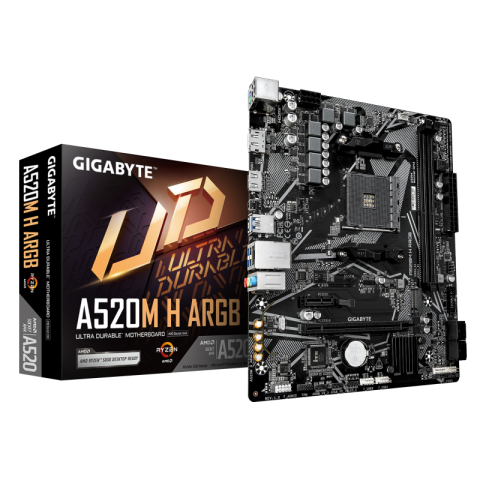 PC, Componente & Software - GIGABYTE A520M H ARGB motherboard