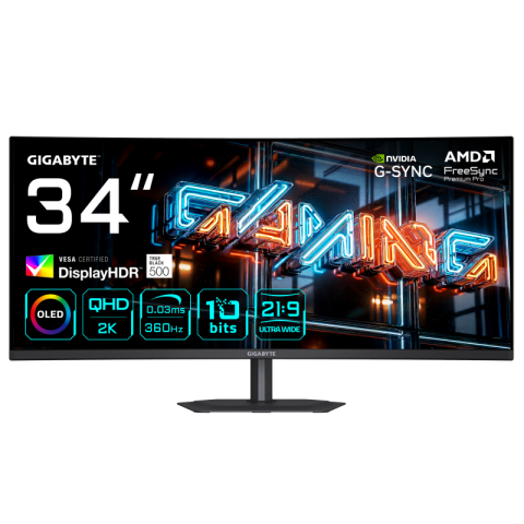 Monitoare - GIGABYTE MO34WQC36 GAMING MONITOR 34"