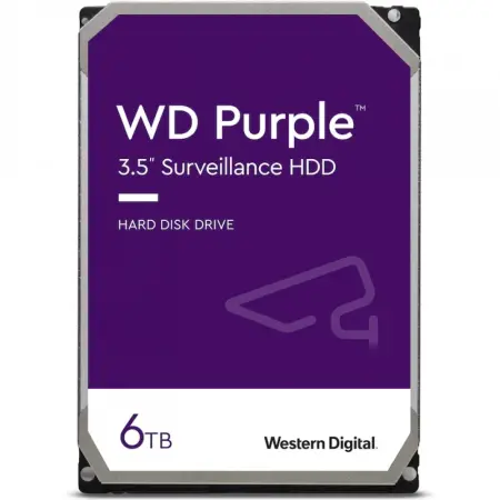 PC, Componente & Software - HDD RENEW WD Purple 6TB, 5640rpm, 128MB cache, SATA III, 0 ore de functionare, fara ambalaj