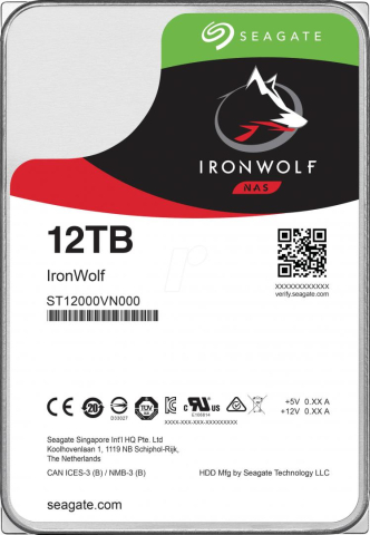 Servere - HDD Seagate IronWolf 12TB SATA-III 7200R