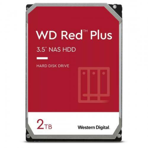 Servere - HDD WD Red Plus 2TB SATA-III 5400RPM 128