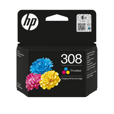 Imprimante&Consumabile - HP 308 Tri-color Original ink cartridge