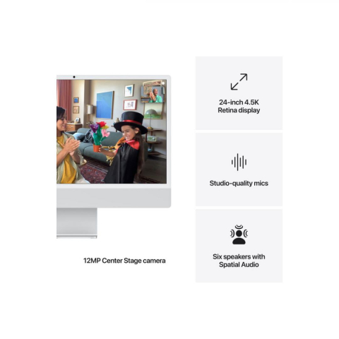 PC, Componente & Software - iMAC24 CPU-8C/GPU-8C/16GB/512 INT SV