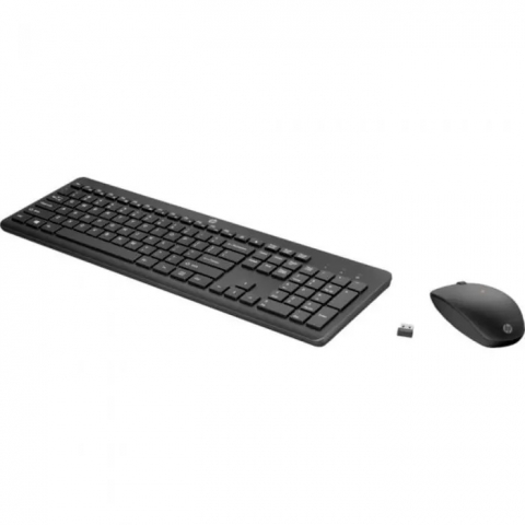 Periferice - Kit tastatura + mouse HP 230, Wireless, Negru
