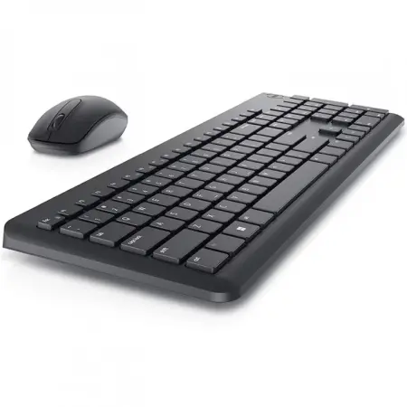 Periferice - Kit tastatura + mouse wireless Dell KM3322W, Layout US International, Negru
