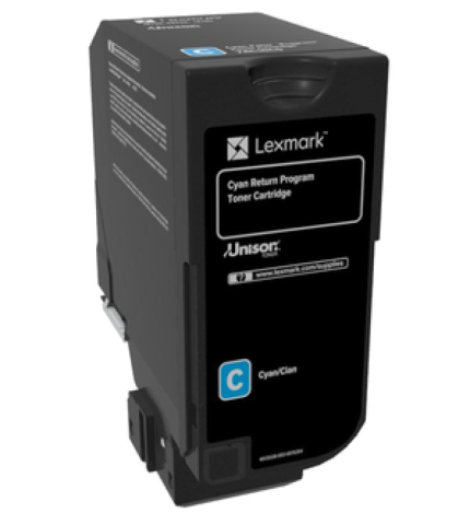 Tonere - LEXMARK 74C20C0 TONER CARTRIDGE CYAN