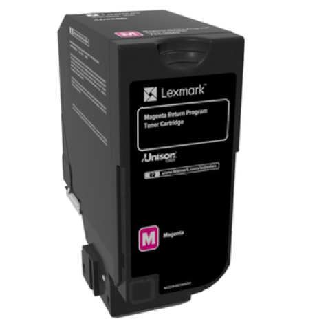 Tonere - LEXMARK 74C20M0 TONER CARTRIDGE MAGENTA