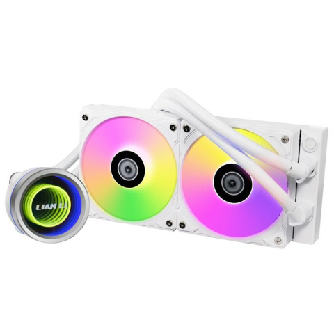 PC, Componente & Software - Lian Li GALAHAD II 240 Trinity ARGB alb
