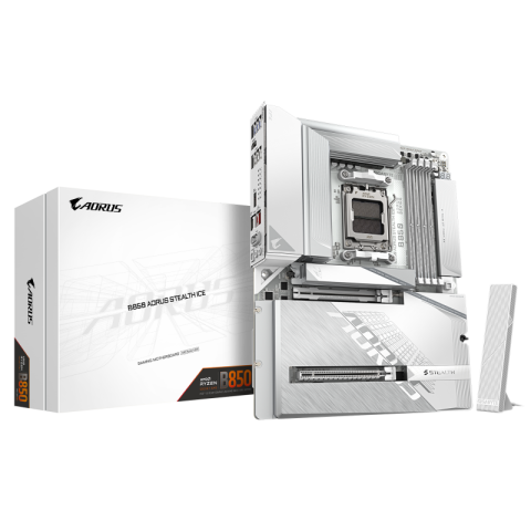 Componente PC NOI - MB Gigabyte B850E AORUS STEALTH ICE AM5