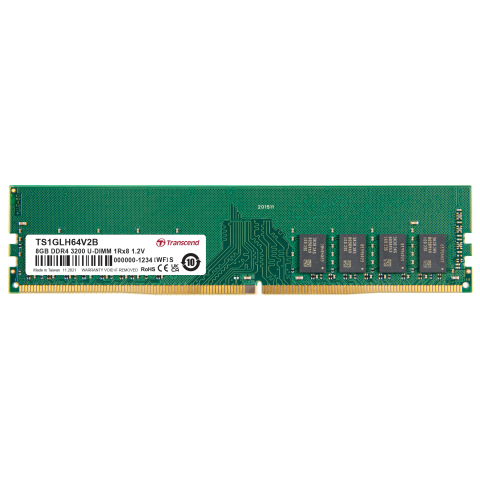 Memorie PC DIMM DDR4 Transcend, 8 GB, 3200 MHZ, 1.2 V, CL 22, bulk