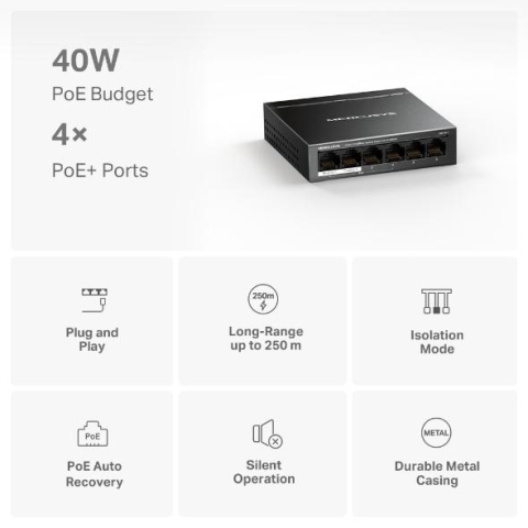 MERCUSYS DESKTOP SWITCH 6PORT MS106LP [1]