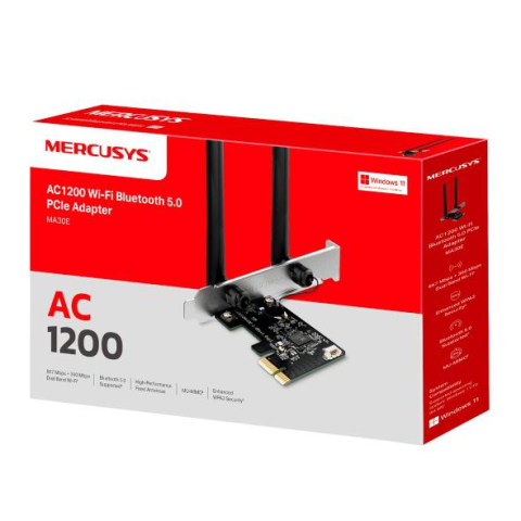 Retelistica - Mercusys MA30E AC1200 Wi-Fi BTPC Adapter