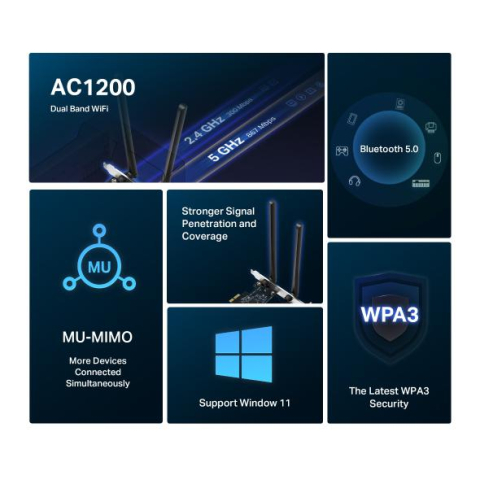 Mercusys MA30E AC1200 Wi-Fi BTPC Adapter [6]