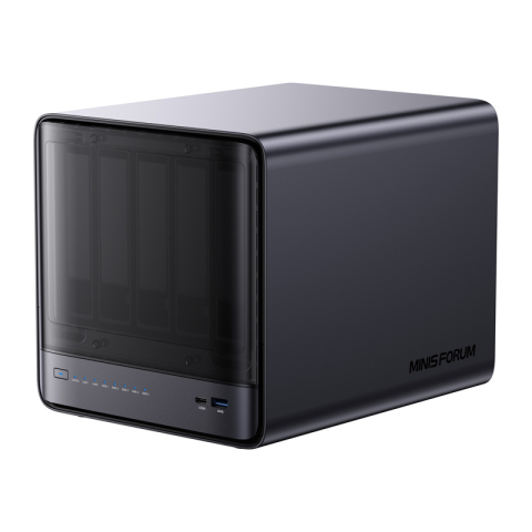 MINI-PC Minis Forum NAS N5 AMD Ryzen 7 H255, 16GB+128GB stocare OS [1]