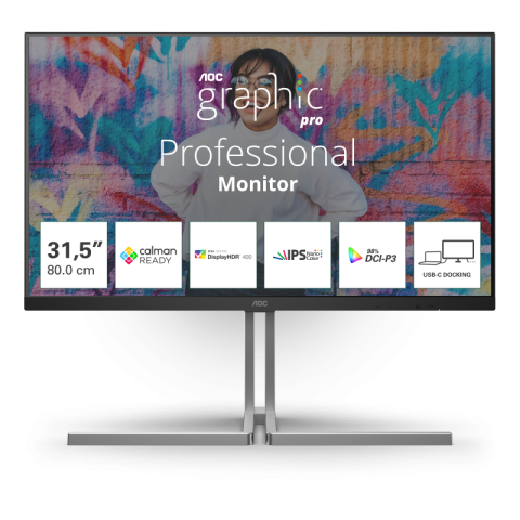 Monitoare - Monitor AOC 31.5" U32U3CV