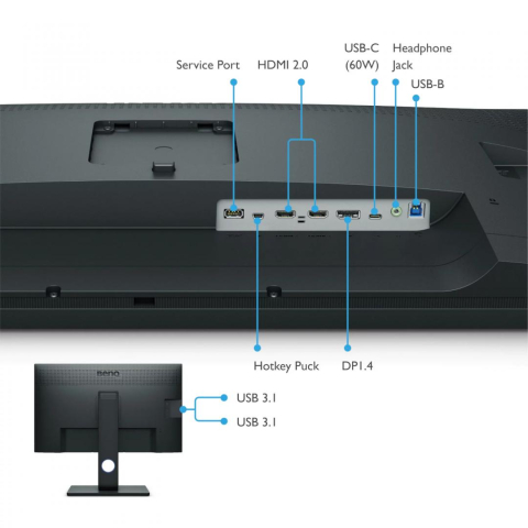 Monitor BenQ 31.2" SW321C [8]