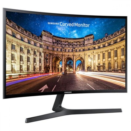 Monitor Curbat Gaming LED VA Samsung 24",1800R, Full HD, FreeSync, Flicker Free, HDMI, Slim, Negru, LC24F390FHRXEN [1]