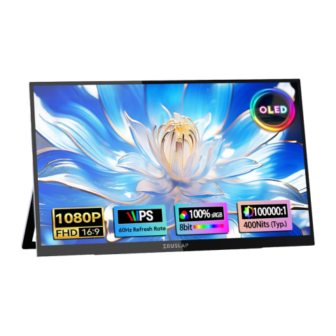 Monitoare - Monitor portabil ZEUSLAP OL133ED cu ecran tactil de 13,3"