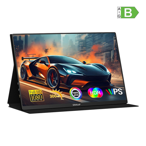 Monitoare - Monitor portabil ZEUSLAP P16A de 16" cu frecvență de reîmprospătare de 144 Hz