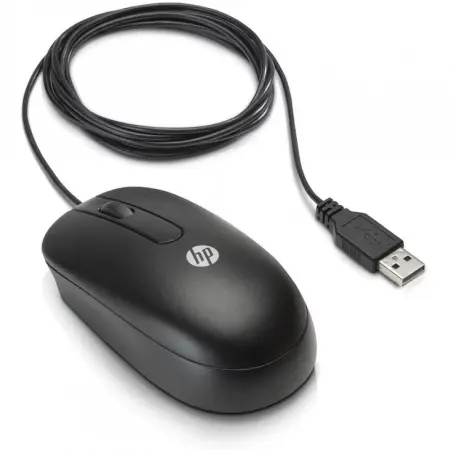 Mouse optic, HP, Genuine, USB, 3 Butoane, Negru [1]