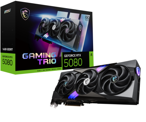 Placi video - MSI GEFORCE RTX 5080 16G GAMING TRIO OC