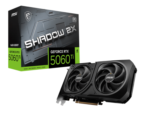 Componente PC NOI - MSI GF RTX 5060 TI 16G SHADOW 2X OC PLUS