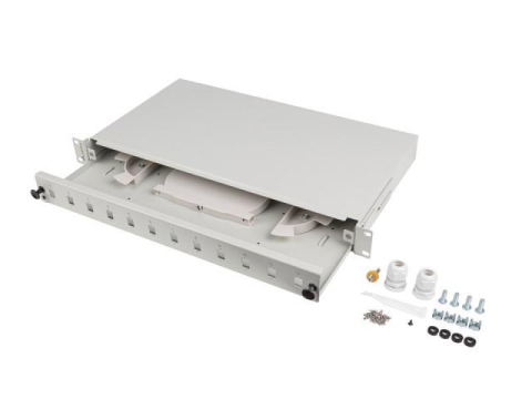 Retelistica - Patch panel fibră rack 19" 1U  12x SC