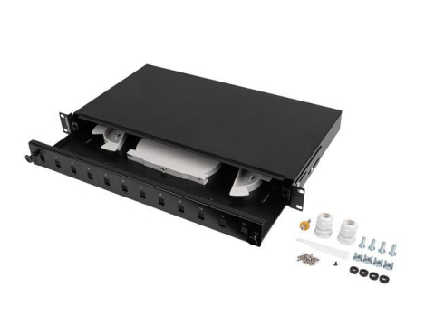 Patch panel fibră rack 19" 1U  12x SC [3]