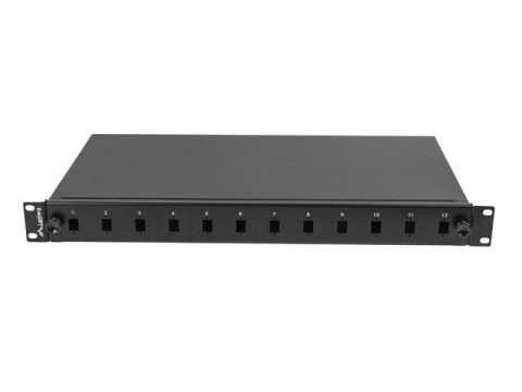 Patch panel fibră rack 19" 1U  12x SC [2]