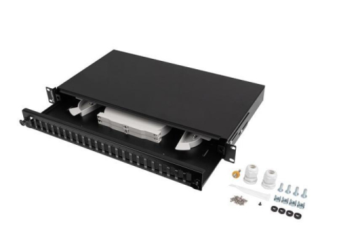 Alte accesorii retea - Patch panel fibră rack 19" 1U  24x SC