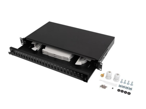 Retelistica - Patch panel fibră rack 19" 1U  24x SC