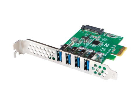Retelistica - Placă PCI Express x1  4x USB-A 3.1 Gen1