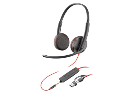 Periferice - Poly BW 3225 USB-C HS +3.5mmP +USB-C/A