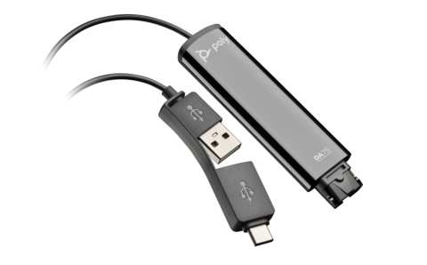 Casti audio - Poly DA75 USB to QD Black Adapter TAA