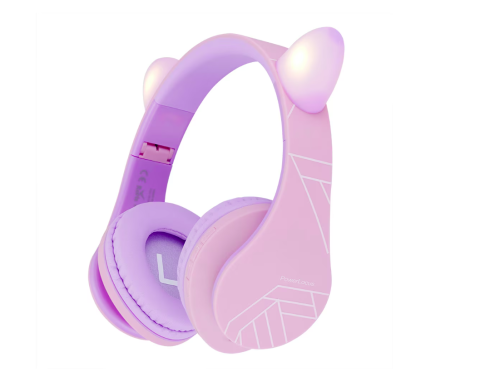 Periferice - PowerLocus Casti copii KidsCat Purple/Pk