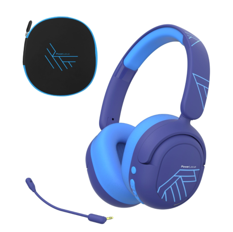 Periferice - PowerLocus Casti copii LionKids Blue