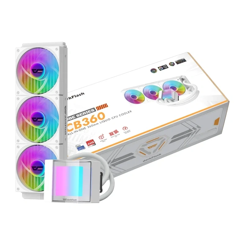 Coolere - Răcitor pentru procesor Darkflash CB360 (alb)