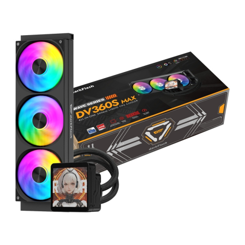Coolere - Sistem de răcire pentru procesor DarkFlash DV360S MAX (negru)