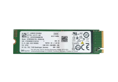 SSD - SSD Hynix, M.2 2280, 256 GB, read/write 2200/1300 MB/s, bulk