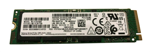 SSD Samsung PM981a, 2280, 3500 MB/s read, 2200 MB/s write, 256GB, M.2