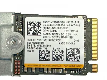 PC, Componente & Software - SSD Samsung PM9C1a, M.2, 256 GB, Gen 4x4 NVME, format 2230, read/write 6000/5600 MB/s, bulk