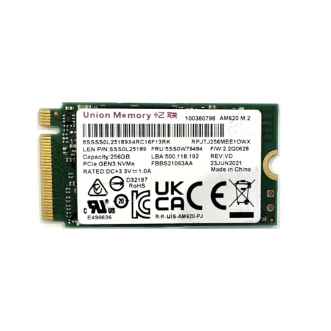 SSD Union Memory AM620, 256GB, M.2 2242, PCIe Gen 4.0 x4, bulk