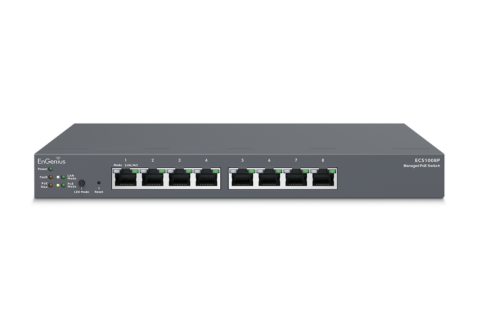 Switch-uri - Switch EnGenius Managed 8-port 55W GbE