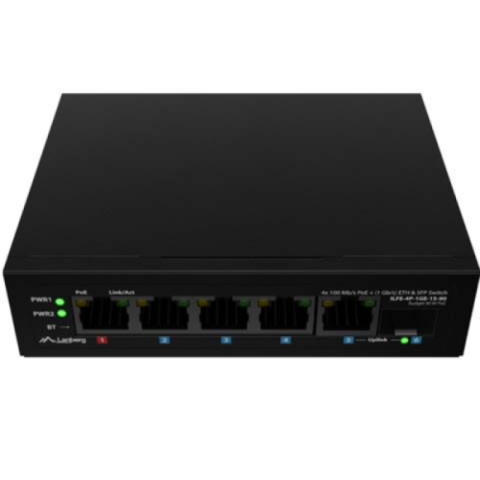 Retelistica - Switch Lanberg 1XBT 3XAT SFP/ETH