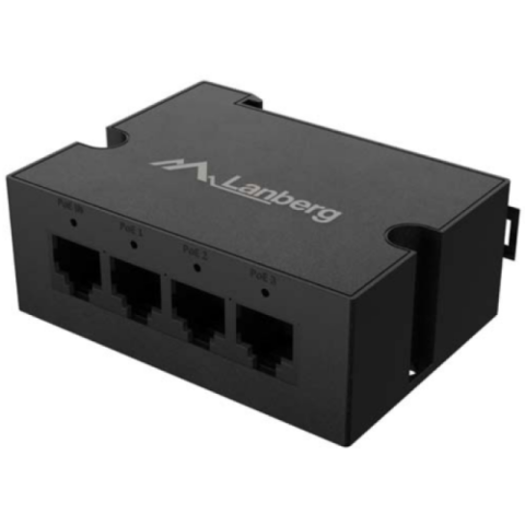 Retelistica - Switch Lanberg DIN-GE4-BT-90W 1XIN 3XOUT