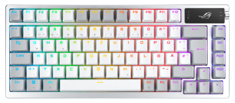 PC, Componente & Software - Tastatura ASUS ROG Azoth PBT NX Snow